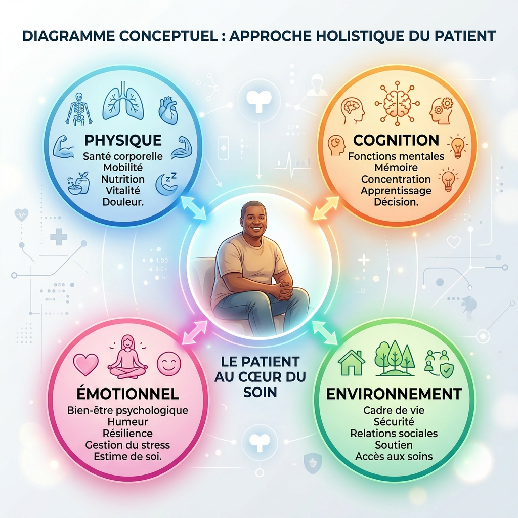 patient au centre